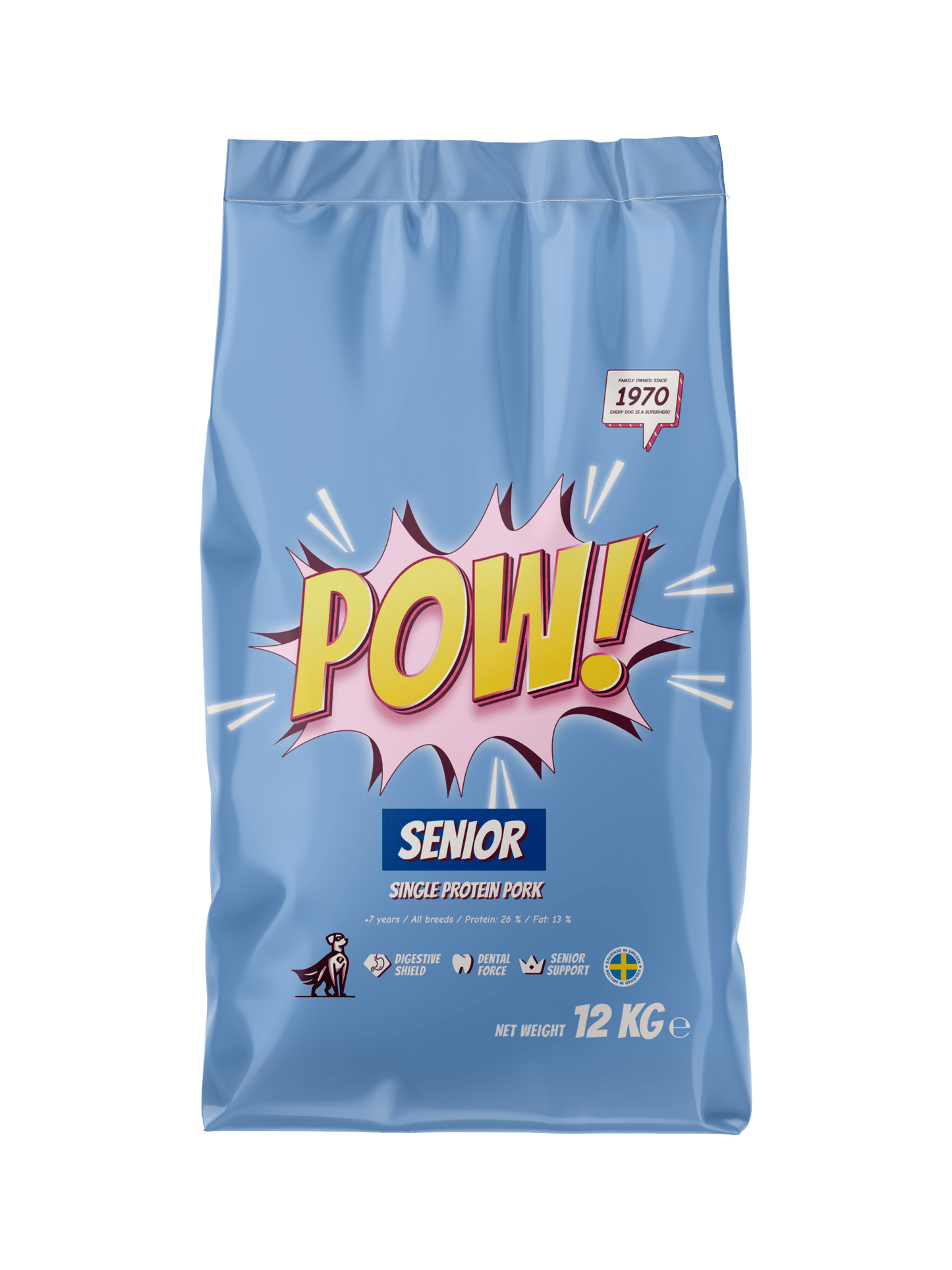 POW! Dog Senior - Handla på Gaston