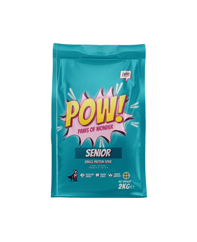 POW! Dog Senior - Handla på Gaston