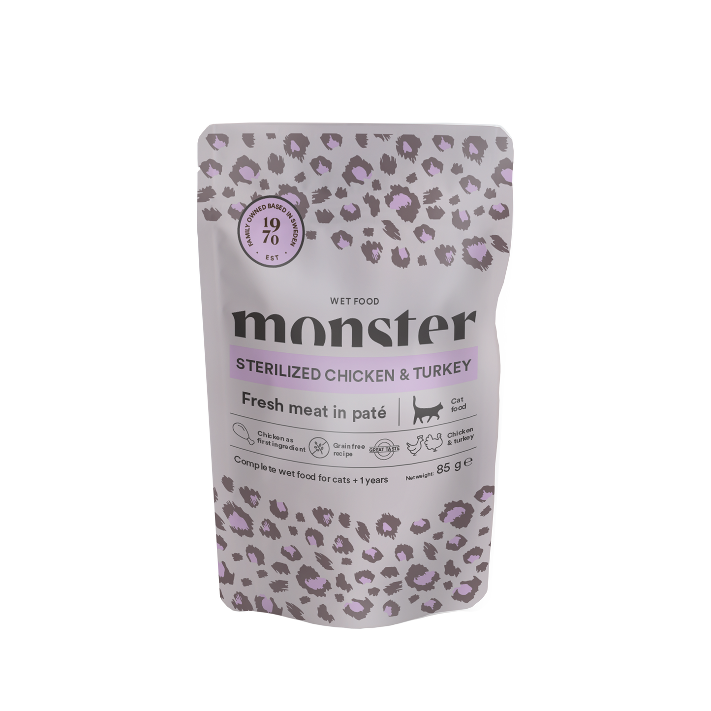Monster Cat Pouches Sterilized Chicken/Turkey
