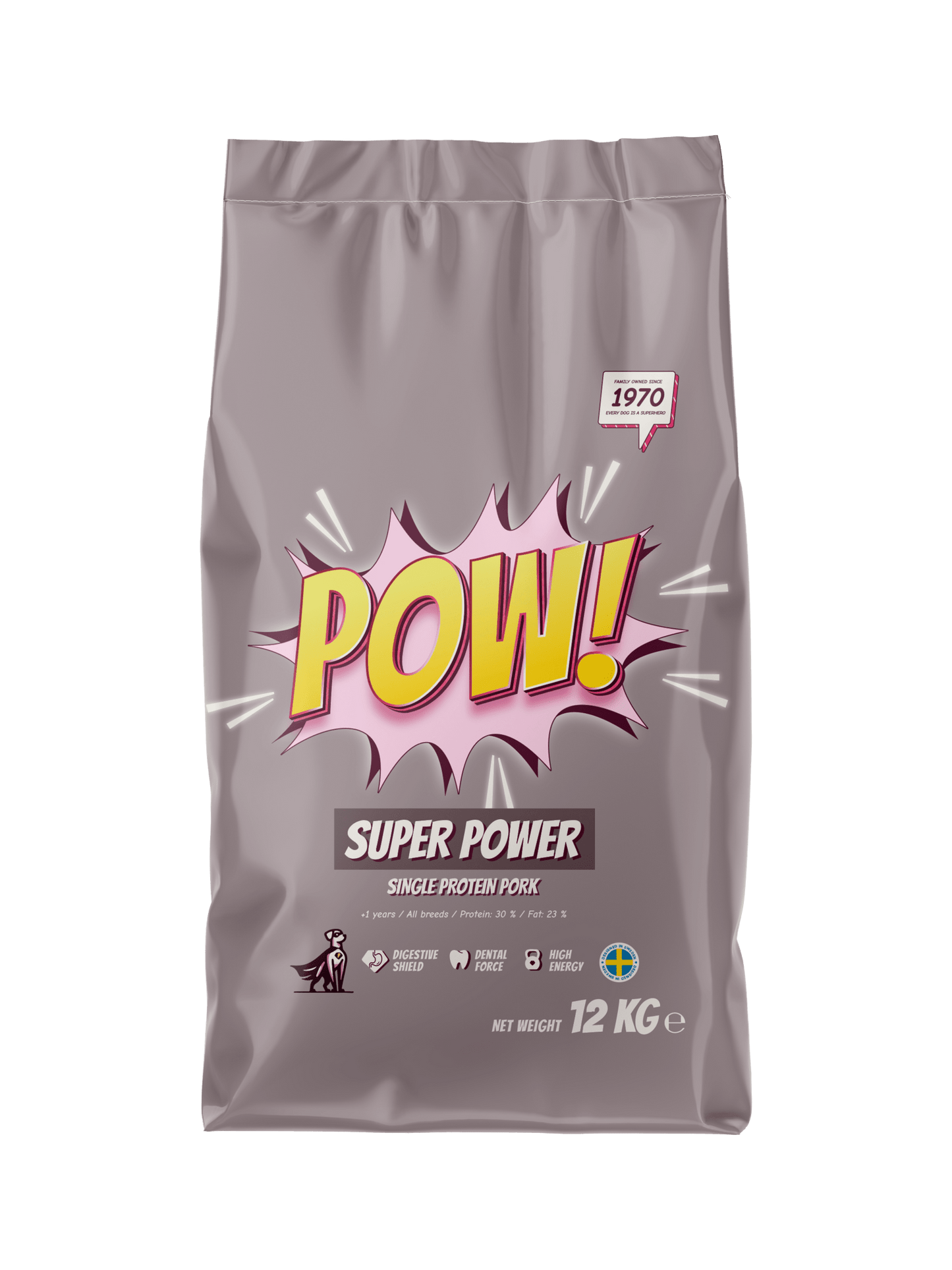POW! Dog Super Power - Handla på Gaston