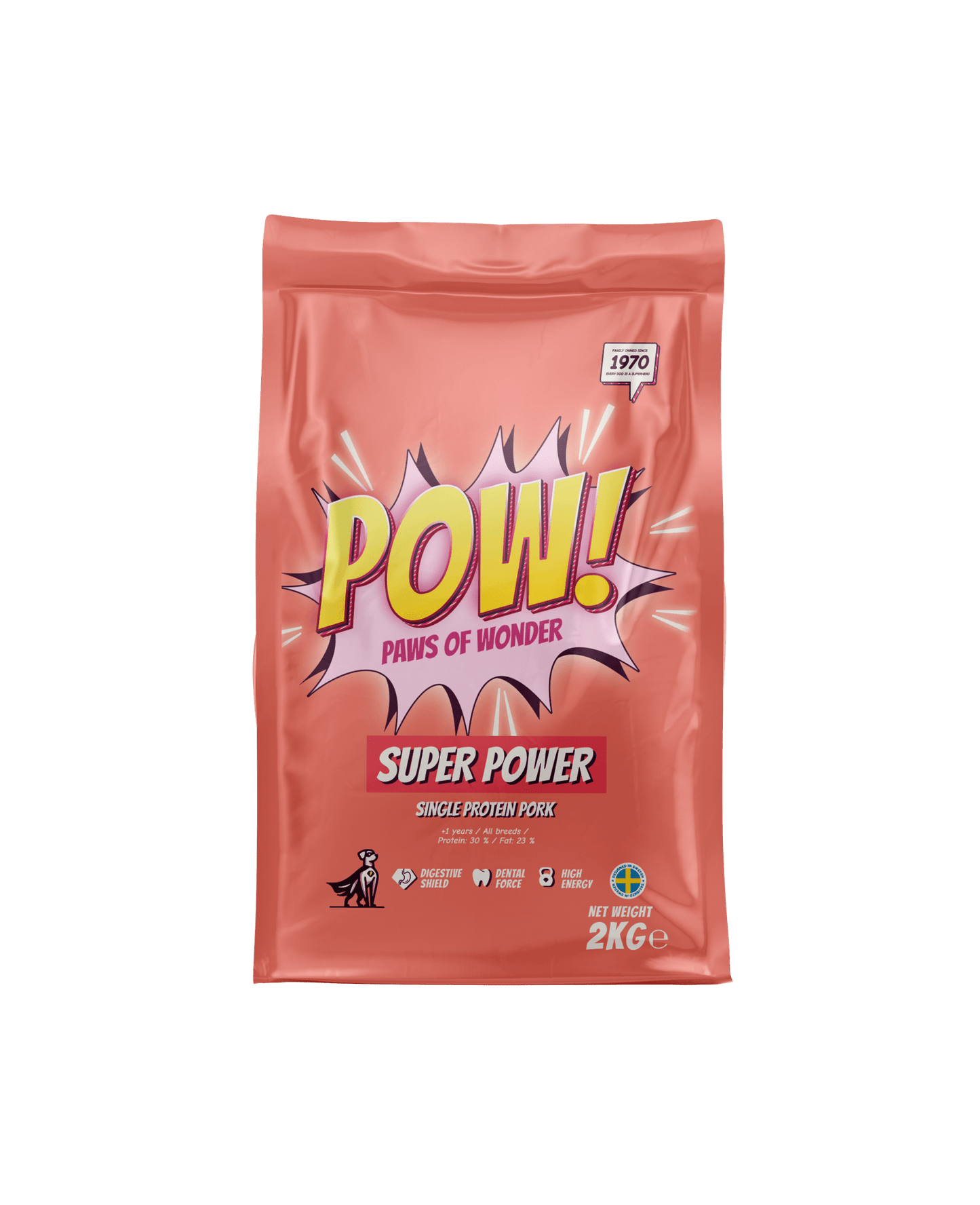 POW! Dog Super Power - Handla på Gaston