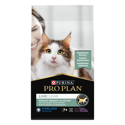 PURINA PRO PLAN LIVECLEAR Sterilised Senior 7+ years Rikt på kalkon - Handla på Gaston