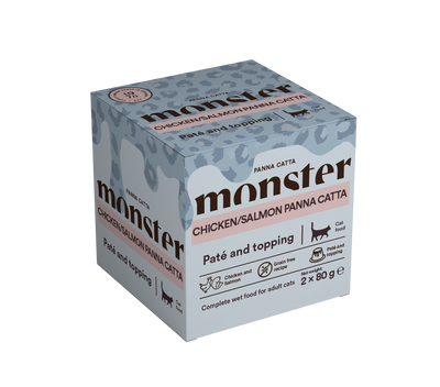 Monster Cat Chicken/Salmon Panna Catta 2-pack