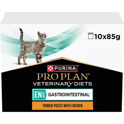 PURINA PRO PLAN VET DIETS EN Gastrointestinal våtfoder katt 10x85g - Handla på Gaston