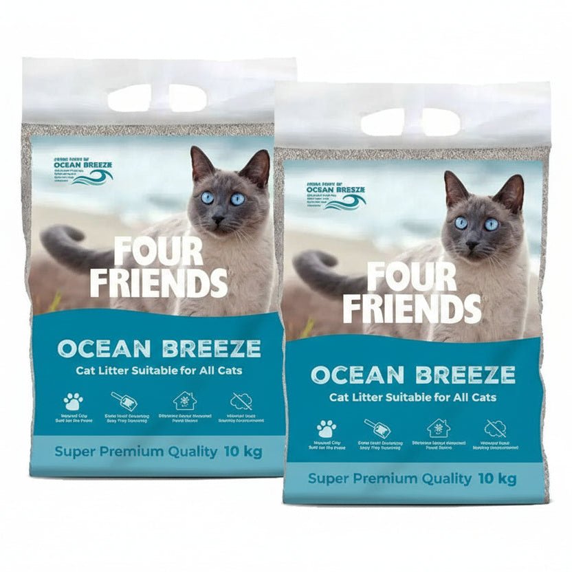 FourFriends Cat Litter Ocean Breeze 2 - pack - Handla på Gaston