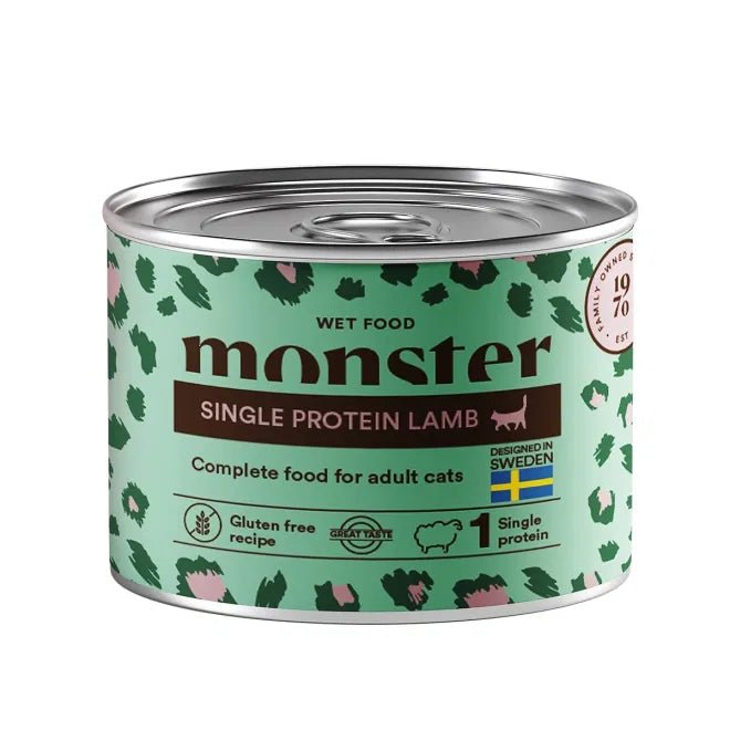 Monster Cat Adult Single Protein Lamb Can - Handla på Gaston