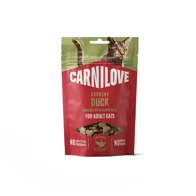Carnilove Cat Crunchy Snack Duck Enriched with Raspberries - Handla på Gaston