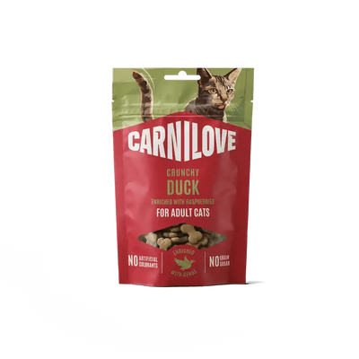 Carnilove Cat Crunchy Snack Duck Enriched with Raspberries - Handla på Gaston