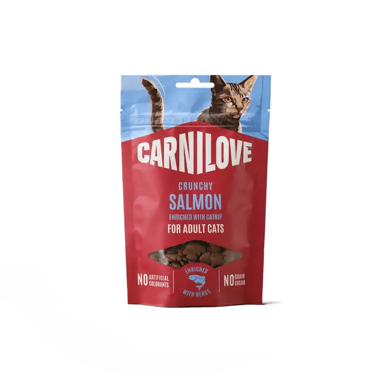Carnilove Cat Crunchy Snack Salmon enriched with Catnip - Handla på Gaston