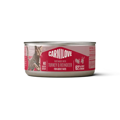 Carnilove Cat Can Paté Turkey & Reindeer - Handla på Gaston