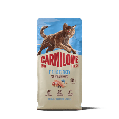 Carnilove True Fresh Cat Dry Fish & Turkey for Sterilised Adult All Breeds - Handla på Gaston