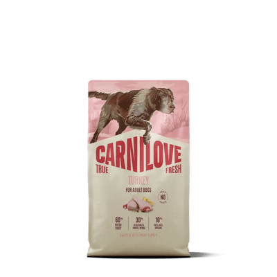 Carnilove True Fresh Dog Dry Turkey for Adult All Breeds - Handla på Gaston