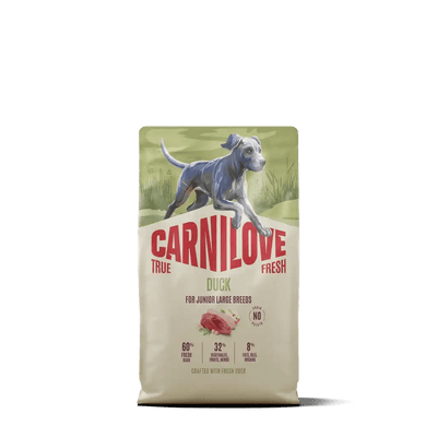 Carnilove True Fresh Dog Dry Duck for Junior Large Breeds - Handla på Gaston