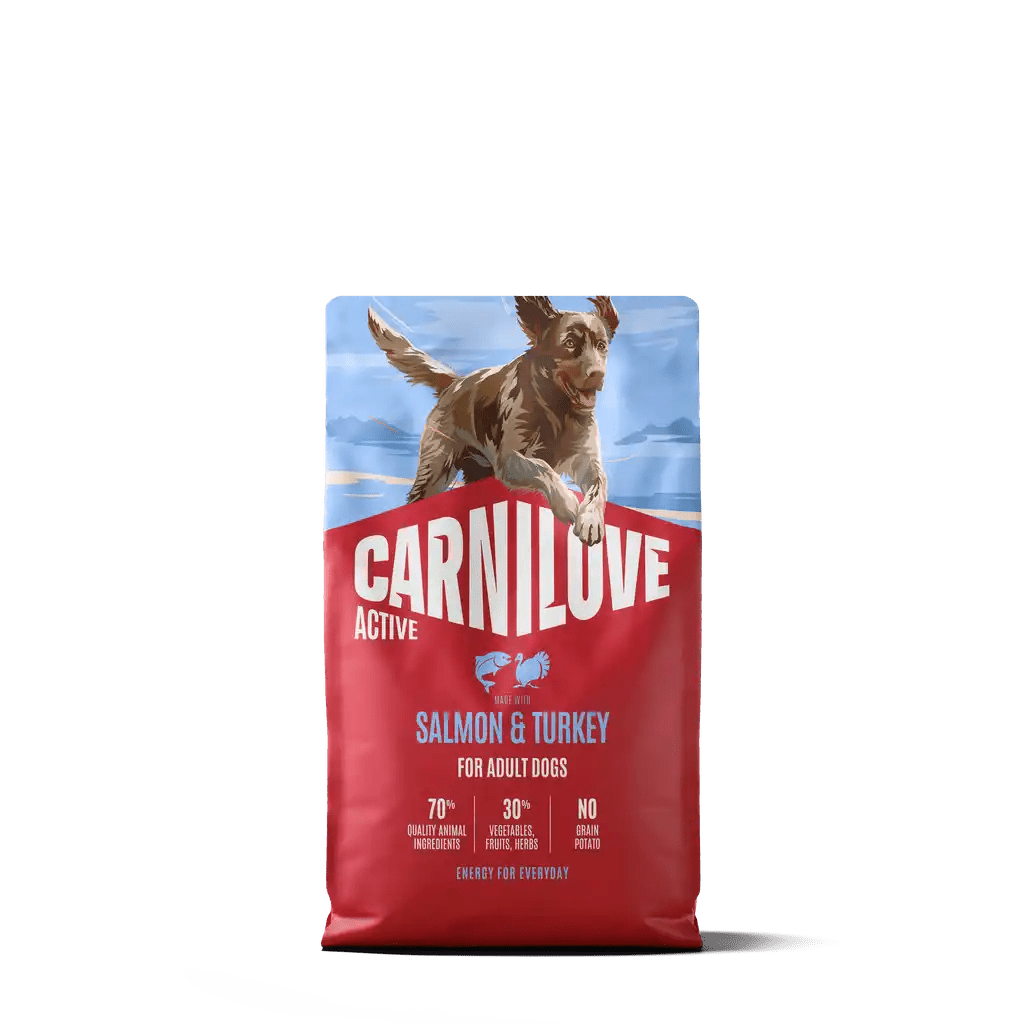 Carnilove Active Dog Dry Salmon & Turkey for Adult All Breeds - Handla på Gaston