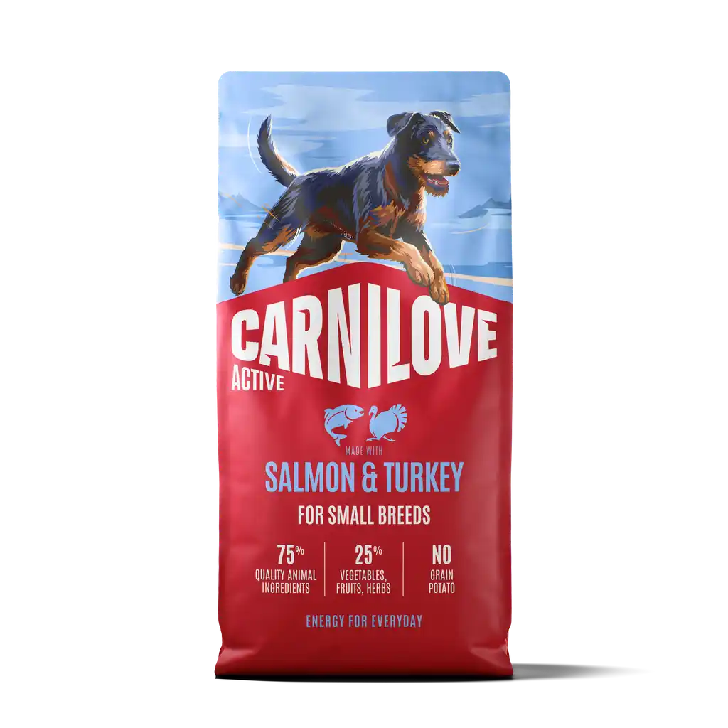 Carnilove Active Dog Dry Salmon & Turkey for Adult Small Breeds - Handla på Gaston