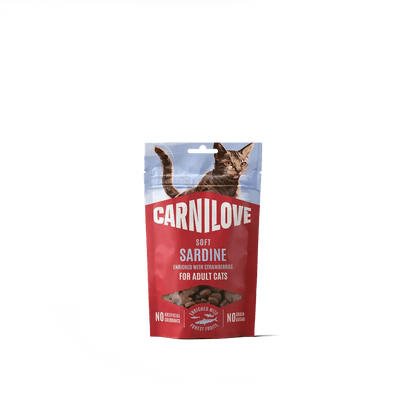 Carnilove Cat Soft Snack Sardine enriched with Strawberry - Handla på Gaston