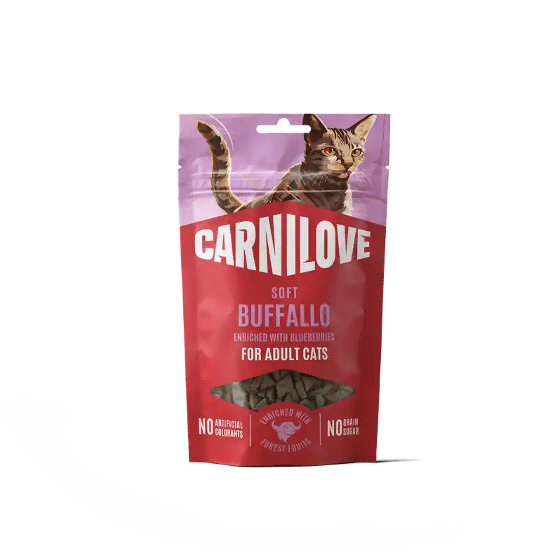 Carnilove Cat Soft Snack Buffallo enriched with Blueberries - Handla på Gaston