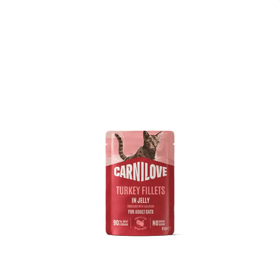 Carnilove Cat Pouch Jelly rich in Turkey enriched with Valerian - Handla på Gaston