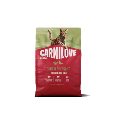 Carnilove Active Cat Dry Duck & Pheasant for Sterilised Adult All Breeds - Handla på Gaston