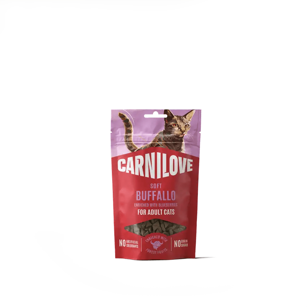 Carnilove Cat Soft Snack Buffallo enriched with Blueberries - Handla på Gaston