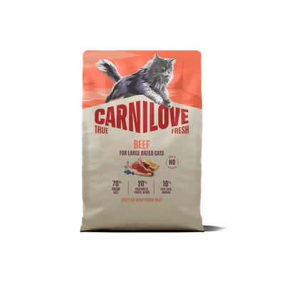 Carnilove True Fresh Cat Dry Beef for Adult Large Breeds - Handla på Gaston