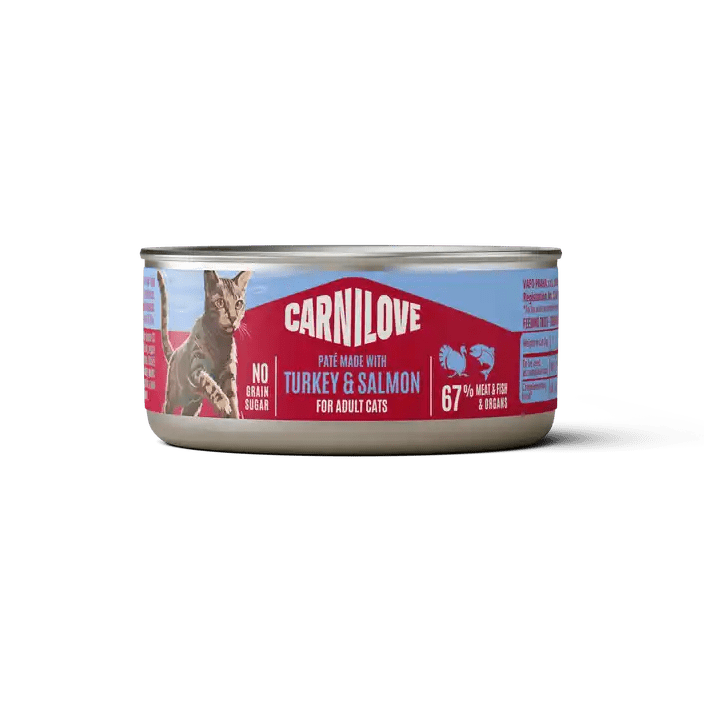 Carnilove Cat Can Paté Turkey & Salmon - Handla på Gaston
