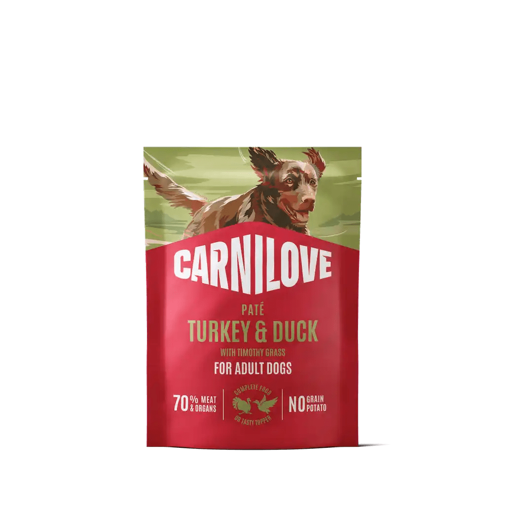 Carnilove Dog Pouch Paté Turkey & Duck with Timothy Grass - Handla på Gaston
