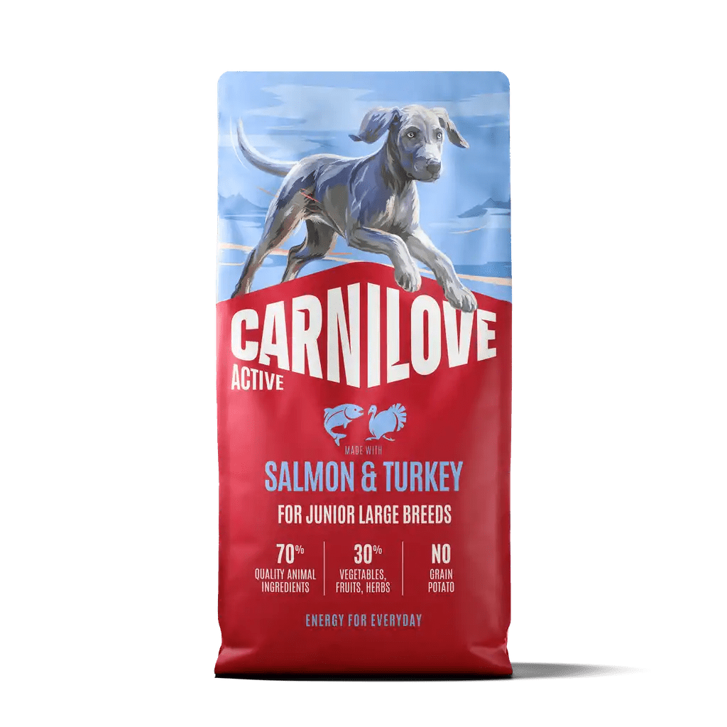 Carnilove Active Dog Dry Salmon & Turkey for Junior Large Breeds - Handla på Gaston