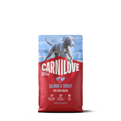 Carnilove Active Dog Dry Salmon & Turkey for Adult Large Breeds - Handla på Gaston
