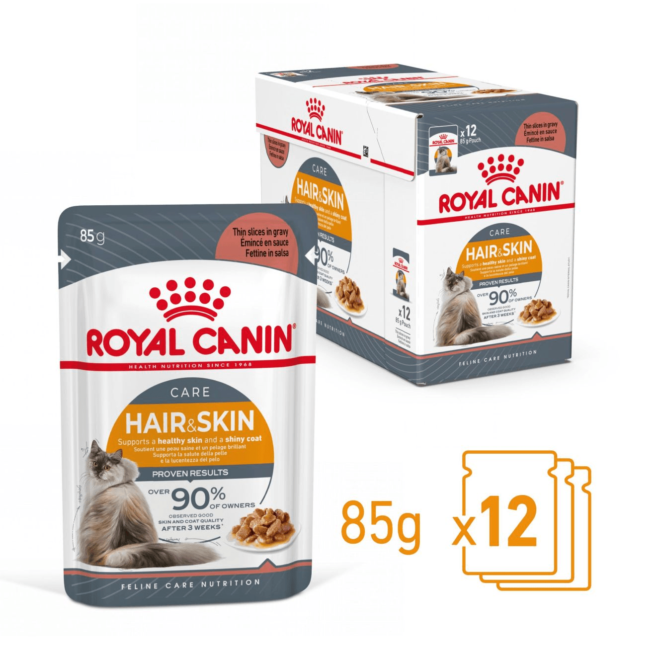 Royal Canin Hair & Skin Gravy - Handla på Gaston