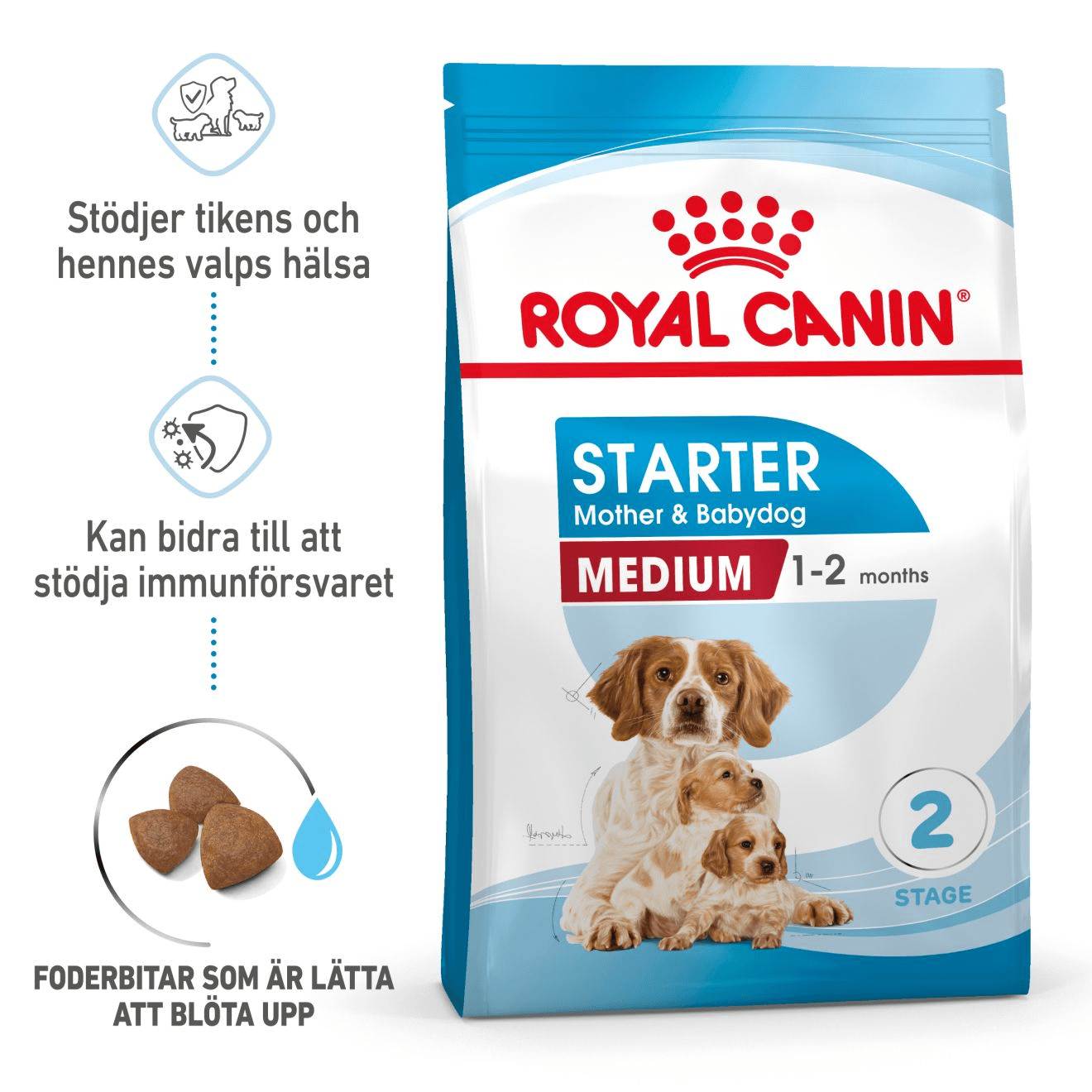 Royal Canin Medium Starter Mother & Babydog - Handla på Gaston