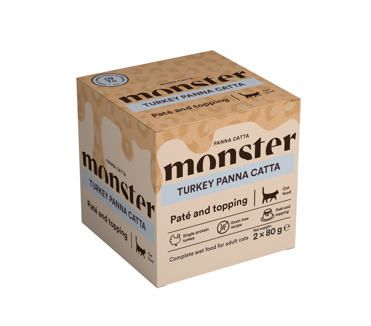 Monster Cat Turkey Panna Catta 2-pack