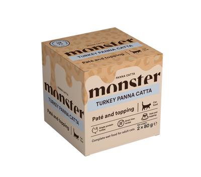 Monster Cat Turkey Panna Catta 2-pack