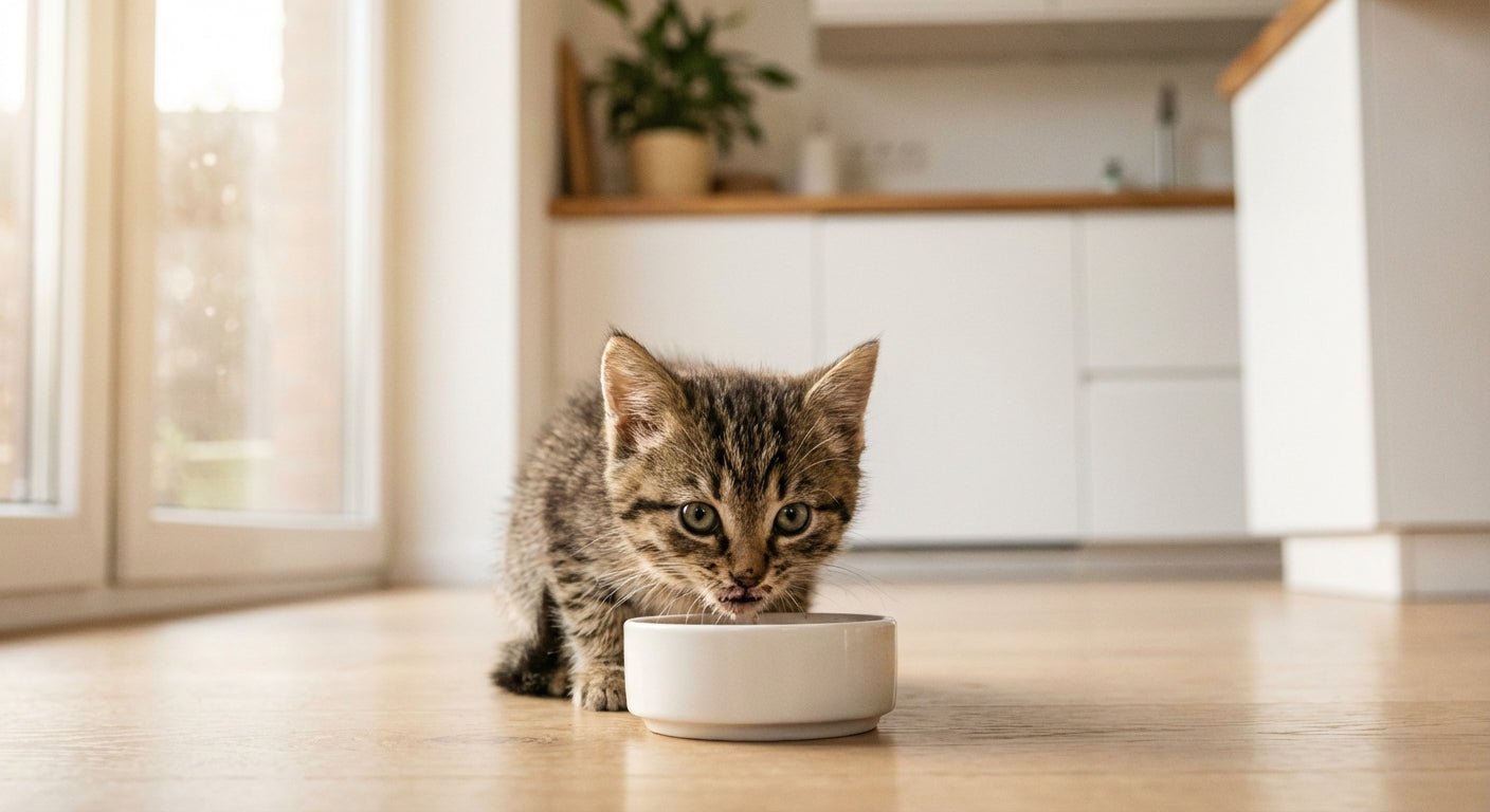 Hur ofta ska en kattunge äta? Matschema från 4 veckor till 1 år - Gaston