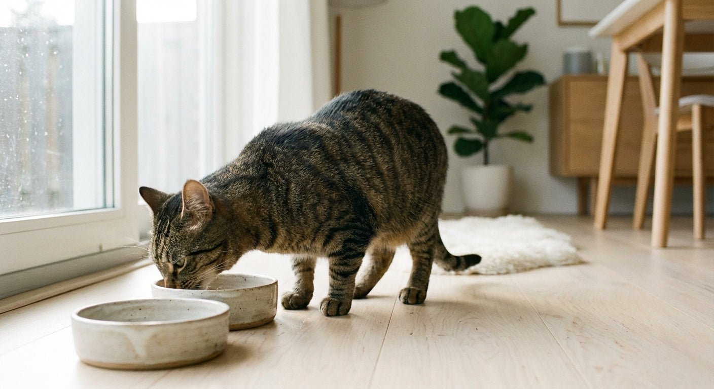 Byta foder till katt - steg för steg - Gaston