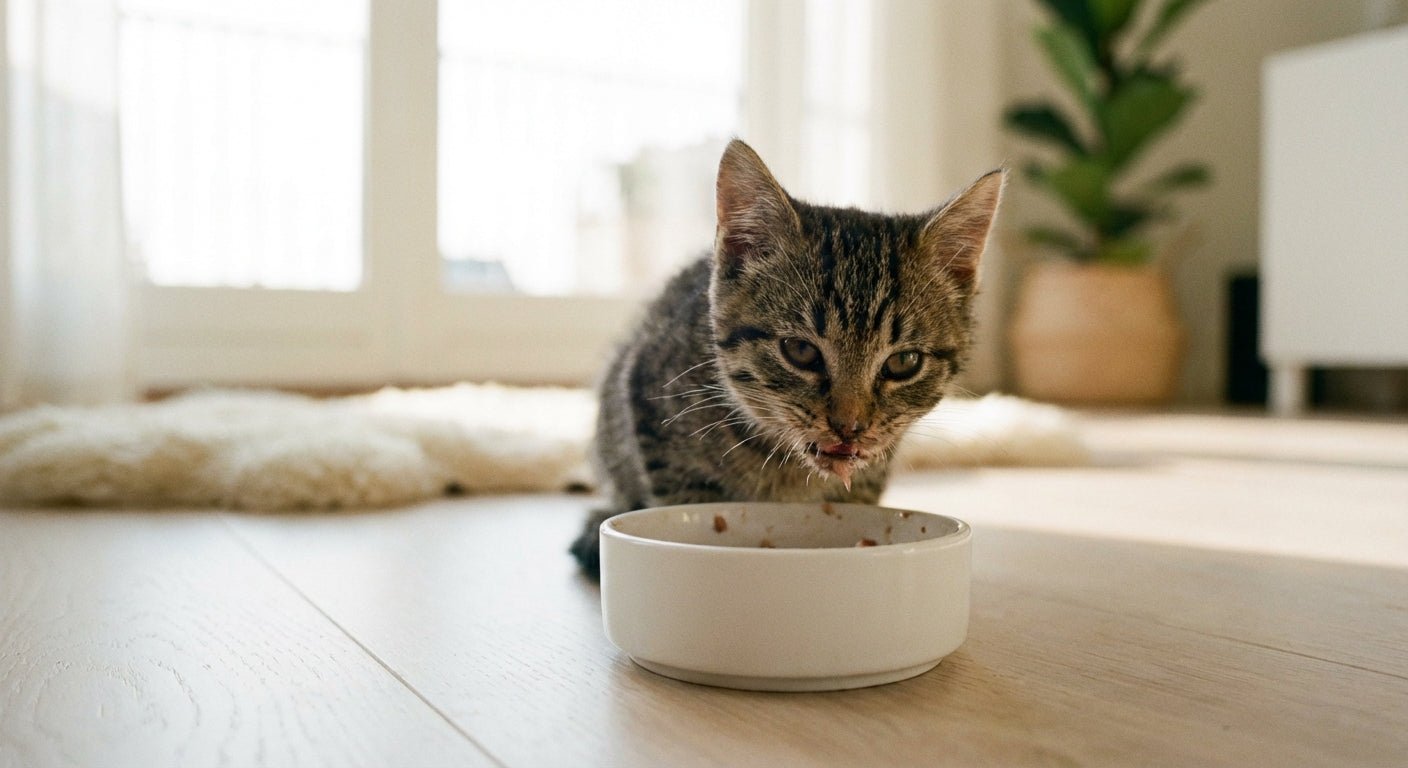 Hur mycket ska en kattunge äta? Komplett matguide för olika åldrar - Gaston