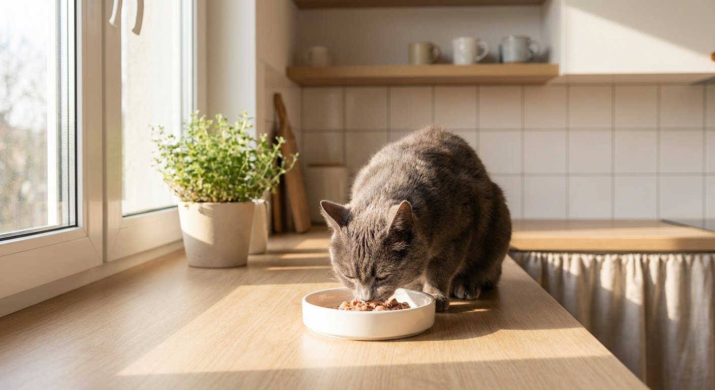 Blötmat till katt: Hur ofta och hur mycket per dag? - Gaston