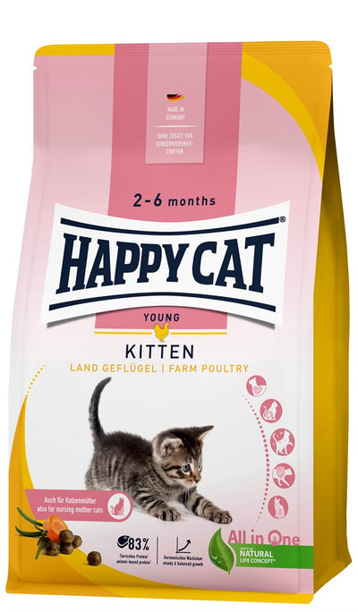 Happy Cat Young Kitten Farm Poultry