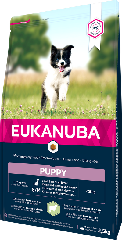 Eukanuba Dog Puppy Small / Medium Lamb & Rice