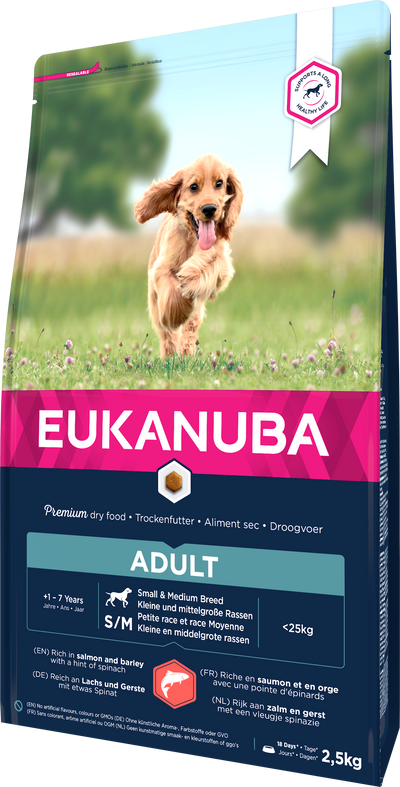 Eukanuba Dog Adult Small / Medium Salmon & Barley