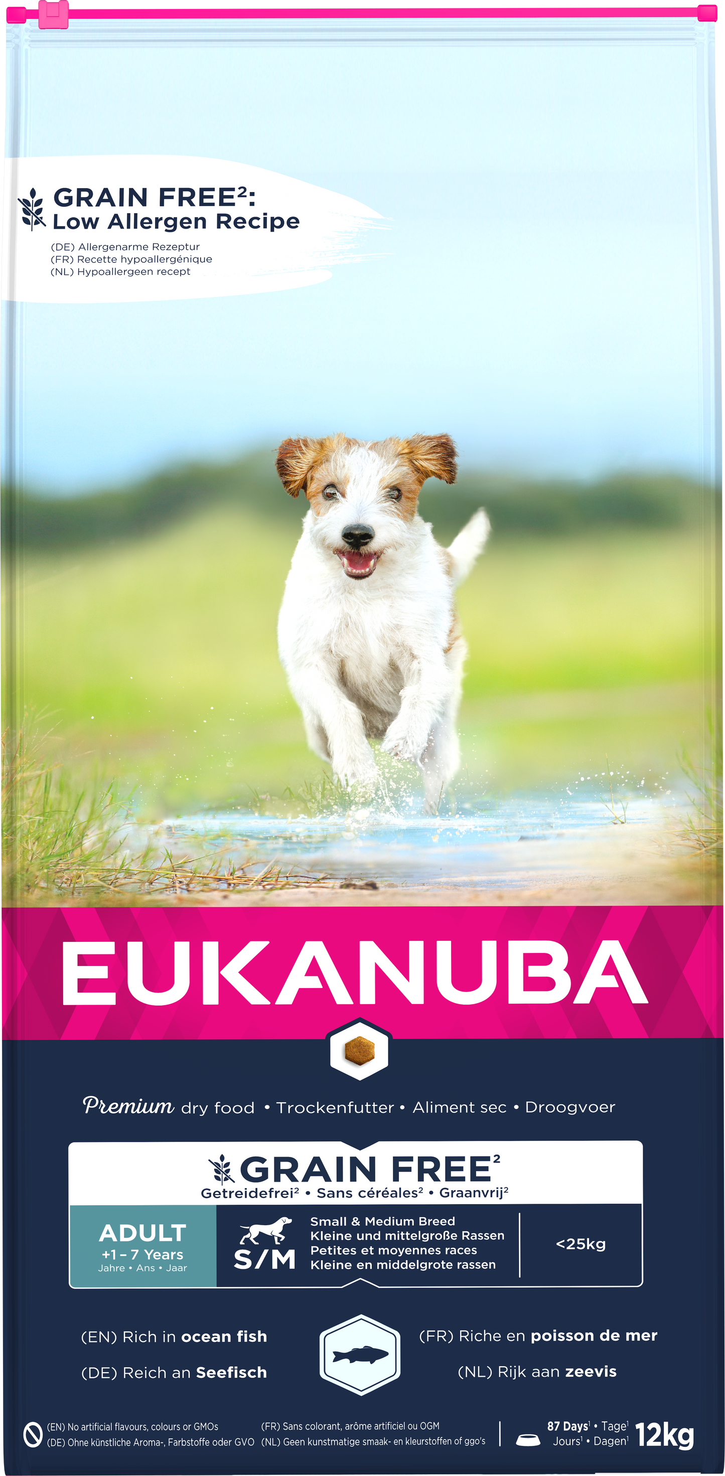 Eukanuba Dog Grain Free Adult Small/ Medium Ocean Fish