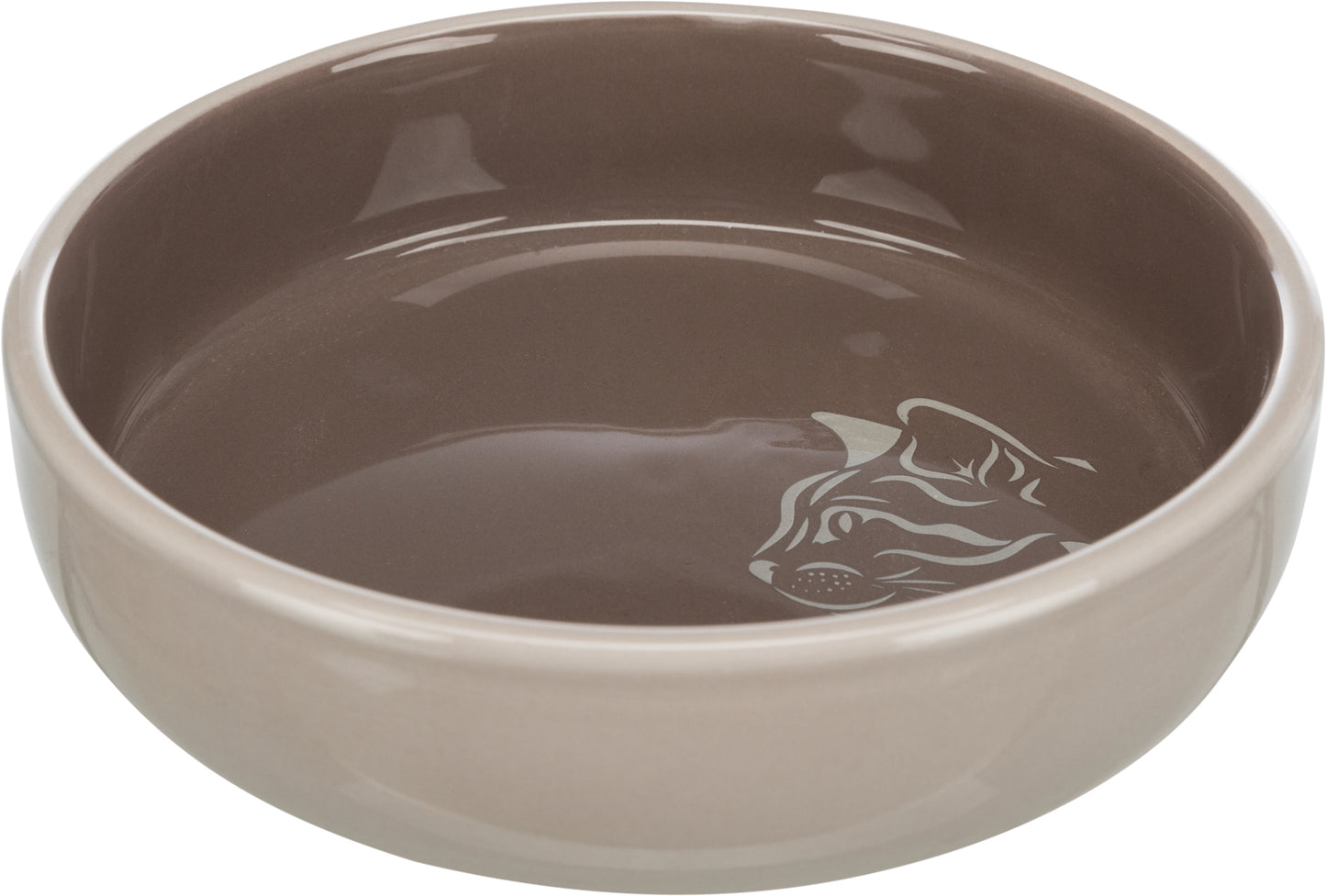Kattskål för kortnosiga, keramik, 0.3 L/ø 15 cm