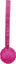 TRiXiE Soft & Strong boll med rem, TPR, rosa