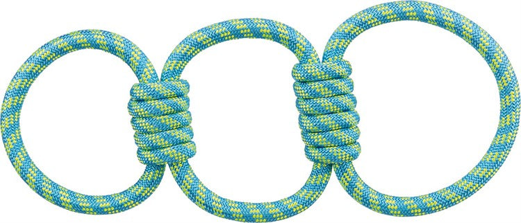 TRiXiE Tugger, flytande, polyester, 42 cm, petrol/lime