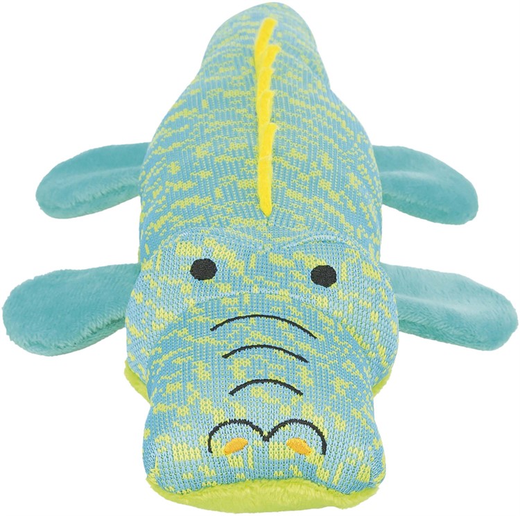 TRiXiE Krokodil, tyg, 33 cm, turkos
