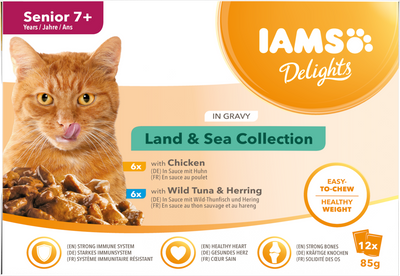 Iams Cat Delights Gravy Multipack Land & Sea Senior