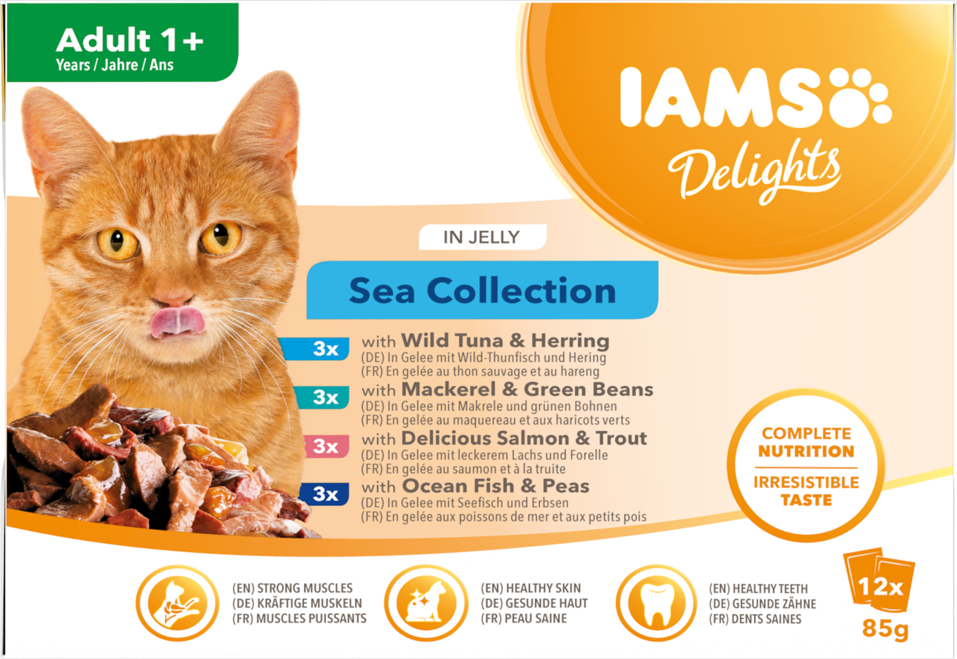 Iams Cat Delights Jelly Multipack Sea