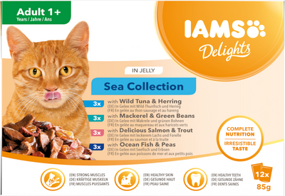 Iams Cat Delights Jelly Multipack Sea