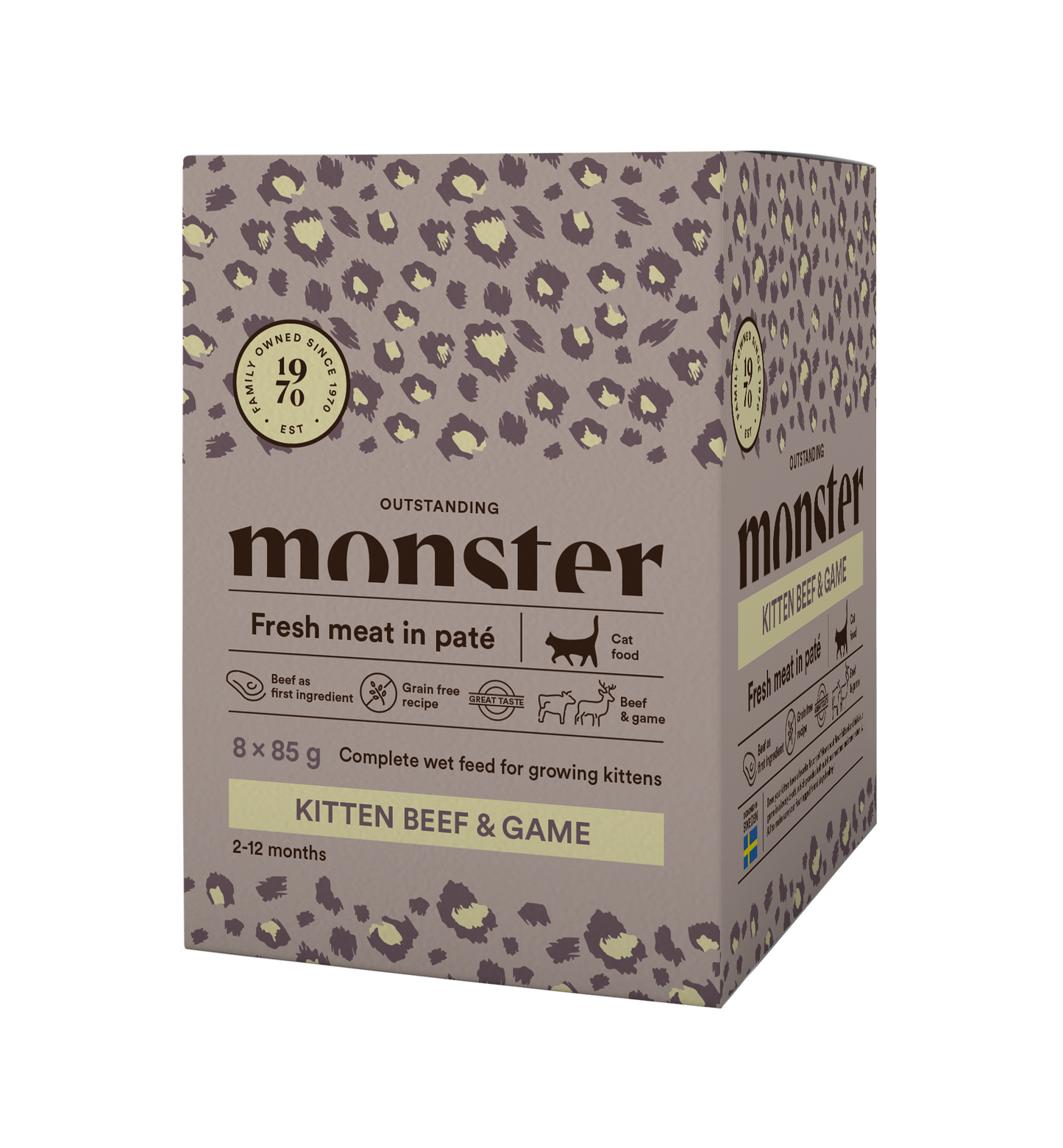Monster Cat Pouches Kitten Beef/ Game