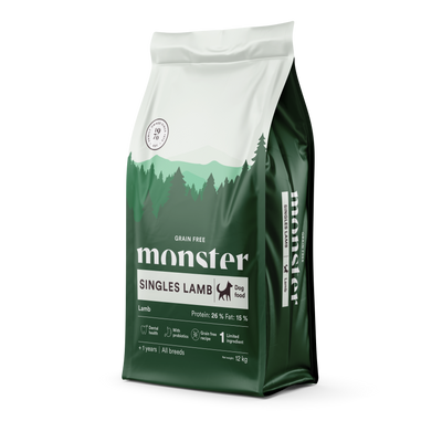 Monster Dog Grain Free Singles Lamb